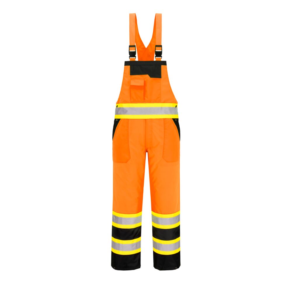 Hi-Vis Contrast Tape Winter Bib and Brace