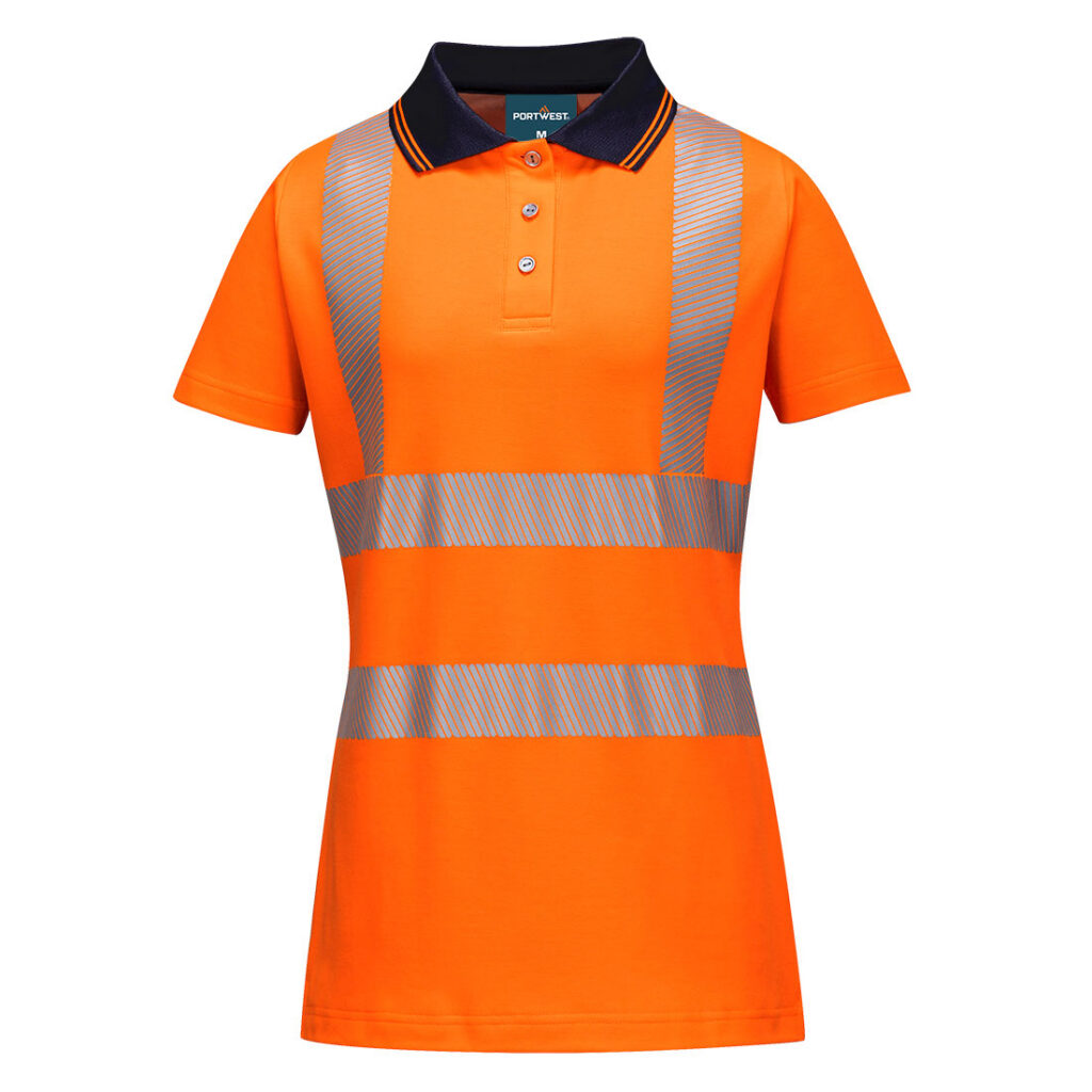 Hi-Vis Women's Cotton Comfort Pro Polo Shirt S/S
