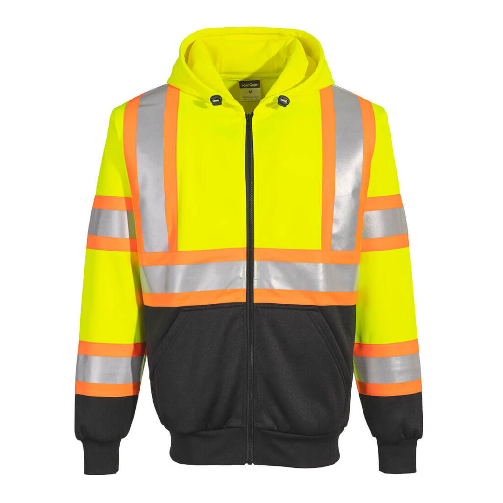 Kansas Hi-Vis Contrast Tape Zipped Hoodie