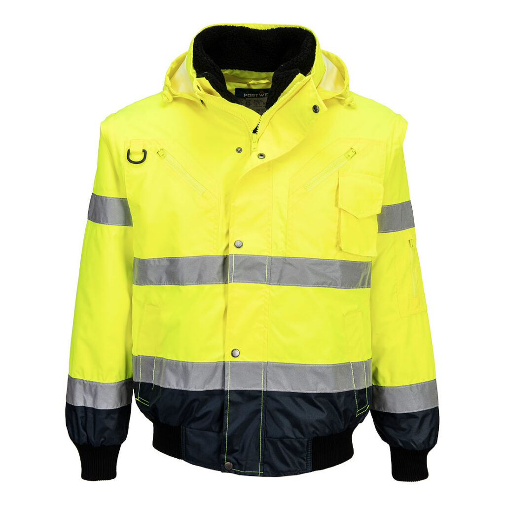 Hi-Vis 3-in-1 Contrast Bomber Jacket