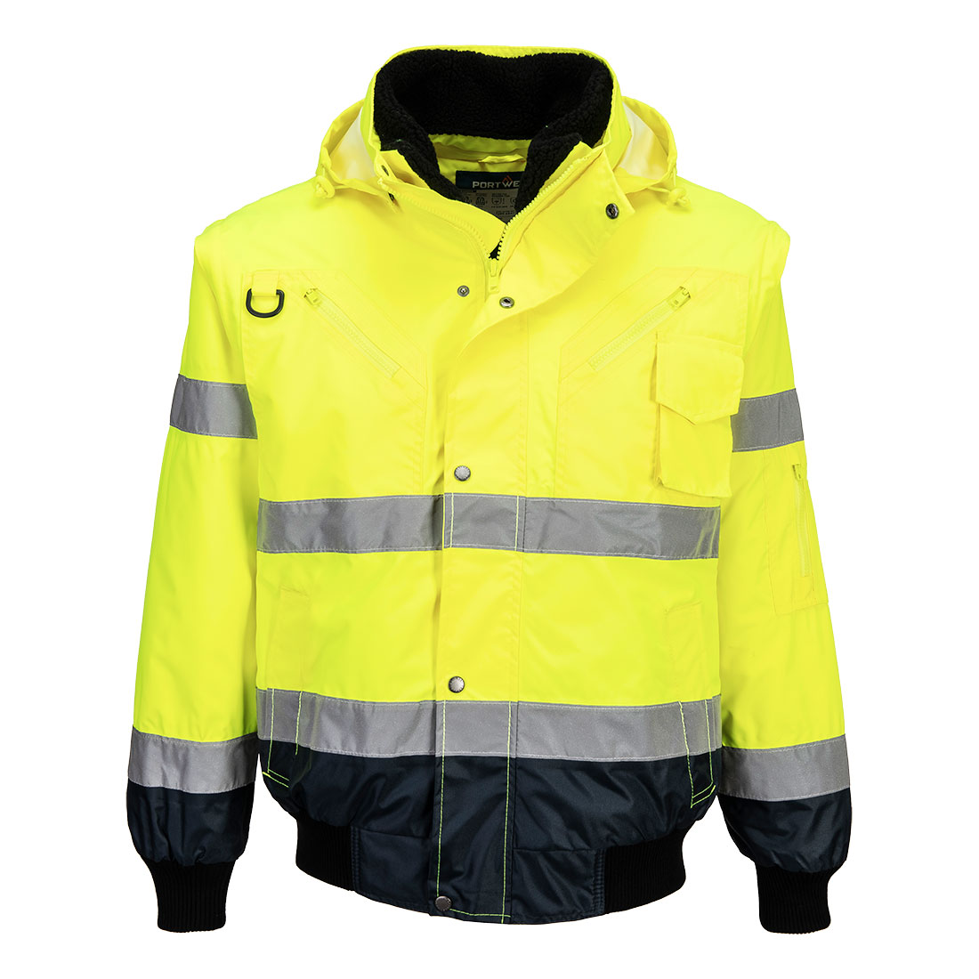 Hi-Vis 3-in-1 Contrast Bomber Jacket