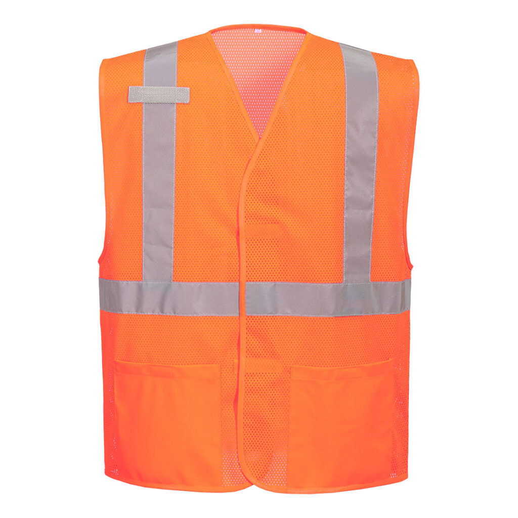 Economy Hi-Vis Mesh External Pocket Vest